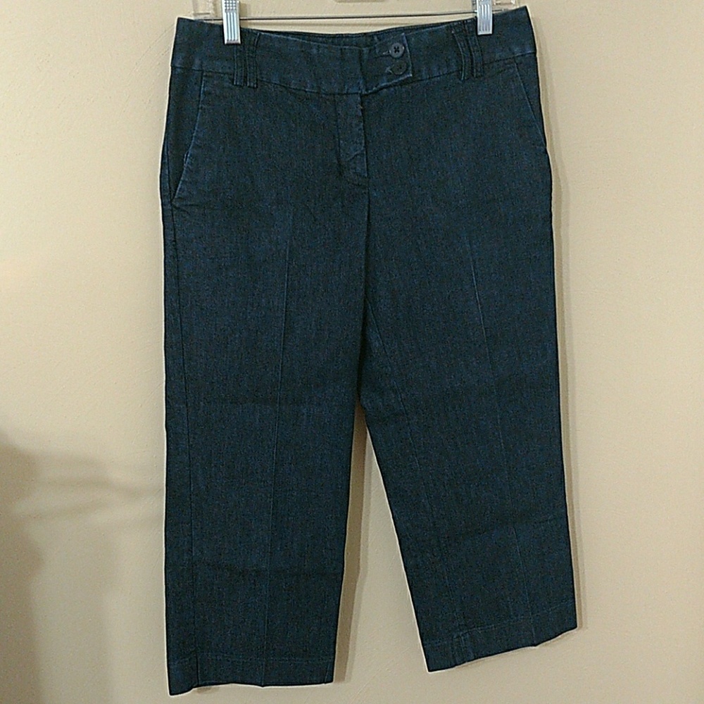 Express Editor Denim Capris